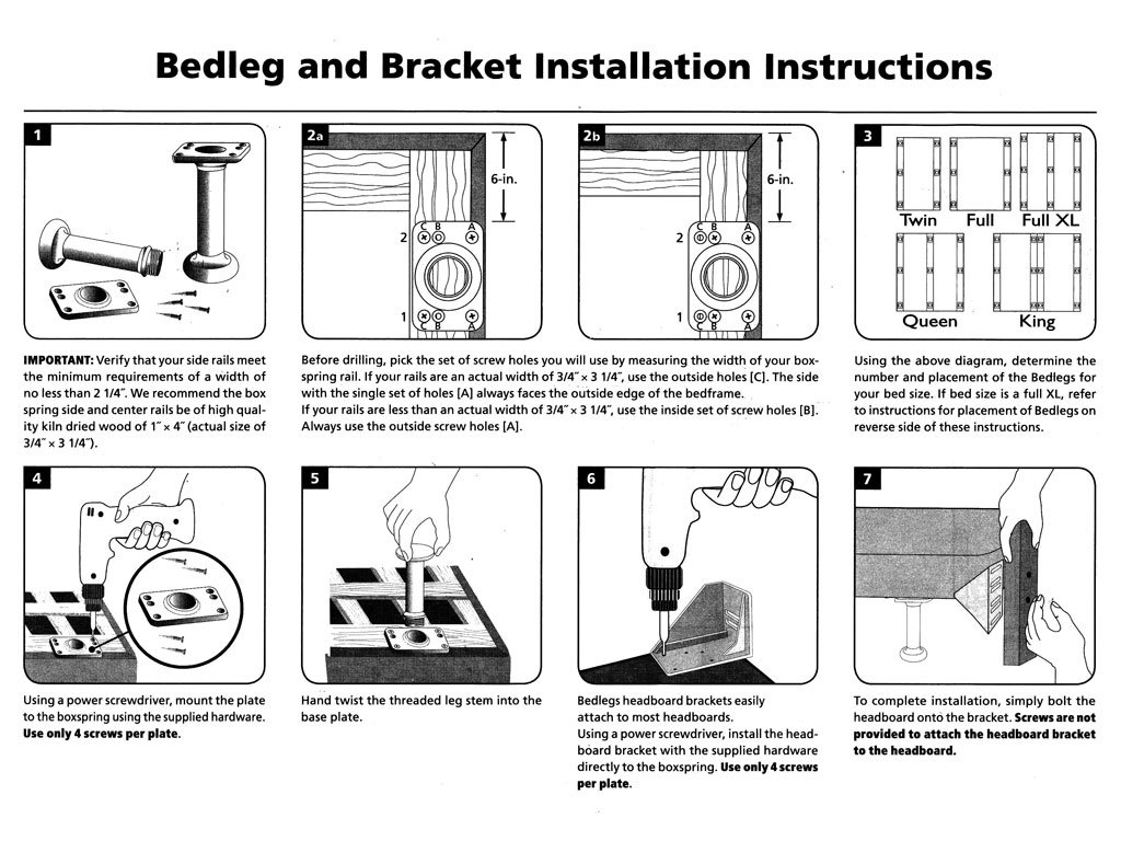 Universal Headboard/Footboard Brackets Premium Adjustable Beds